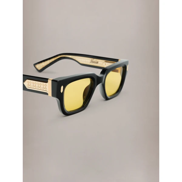 Amiri Venice Sunglasses in Black Yellow, view 4 | Sunglasses | Luxury Shoes 
