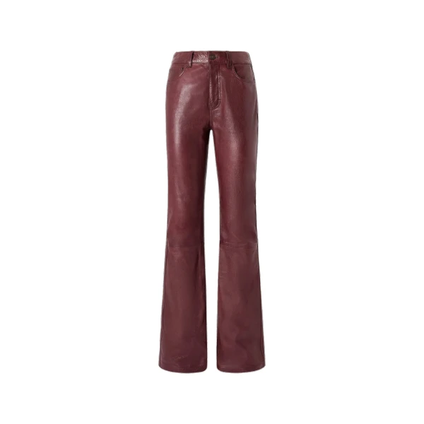 Amiri Vintage Cut Leather Pant in Brick | Pants | Luxury Shoes 