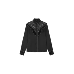 Amiri Western Lace Shirt in Black | Shirts | Luxury Shoes 
