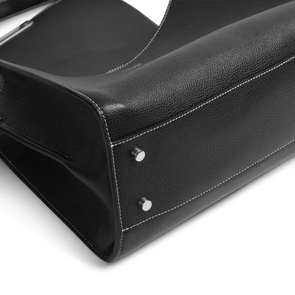 Ateliers Auguste Amelot Silver Edition in Black Pebble Leather, view 5