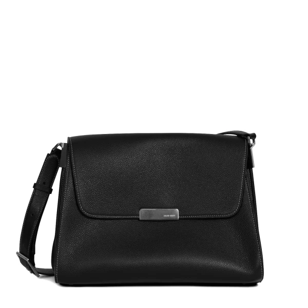 Amelot Silver Edition in Black Pebble Leather