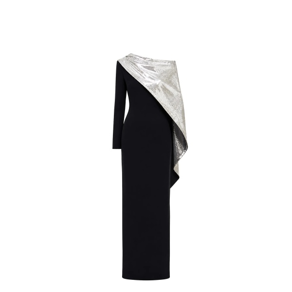 Avaro Figlio Axis One-Shoulder Sequin Gown