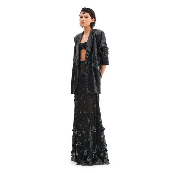 Avaro Figlio Boyfriend Shiny Jacket, view 2