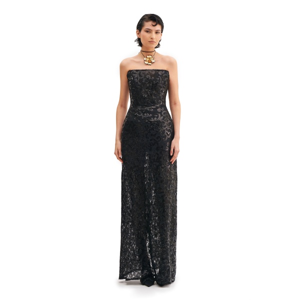 Avaro Figlio Corseted Long Dress