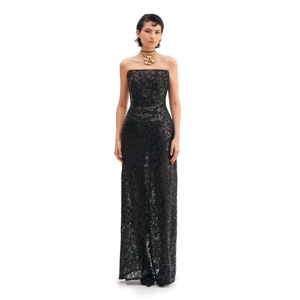 Corseted Long Dress