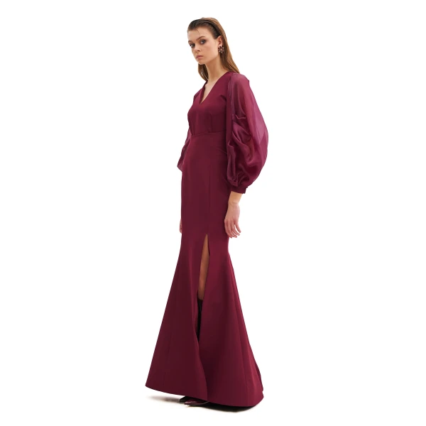 Avaro Figlio High Waist Skirt With Slit, view 2