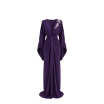 Avaro Figlio Midnight Edge Off-Shoulder Cady Dress