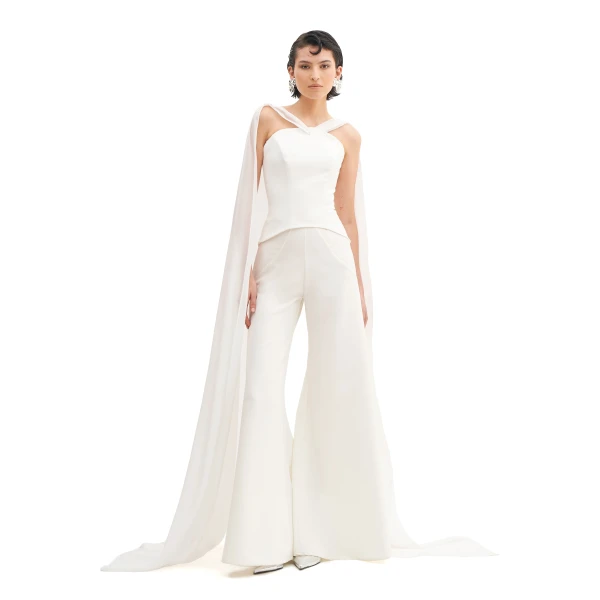 Avaro Figlio Moonlit Scarf Bustier Top