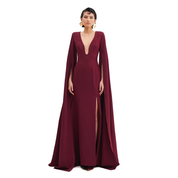 Avaro Figlio Sculpted Harmony Waterfall Gown