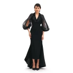 Avaro Figlio V-Neck Shirt With Silk Organza Sleeves