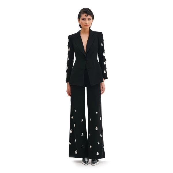 Wide Fit Trousers With Ivy