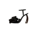 A.W.A.K.E. MODE Edda Sandal With Bow Black
