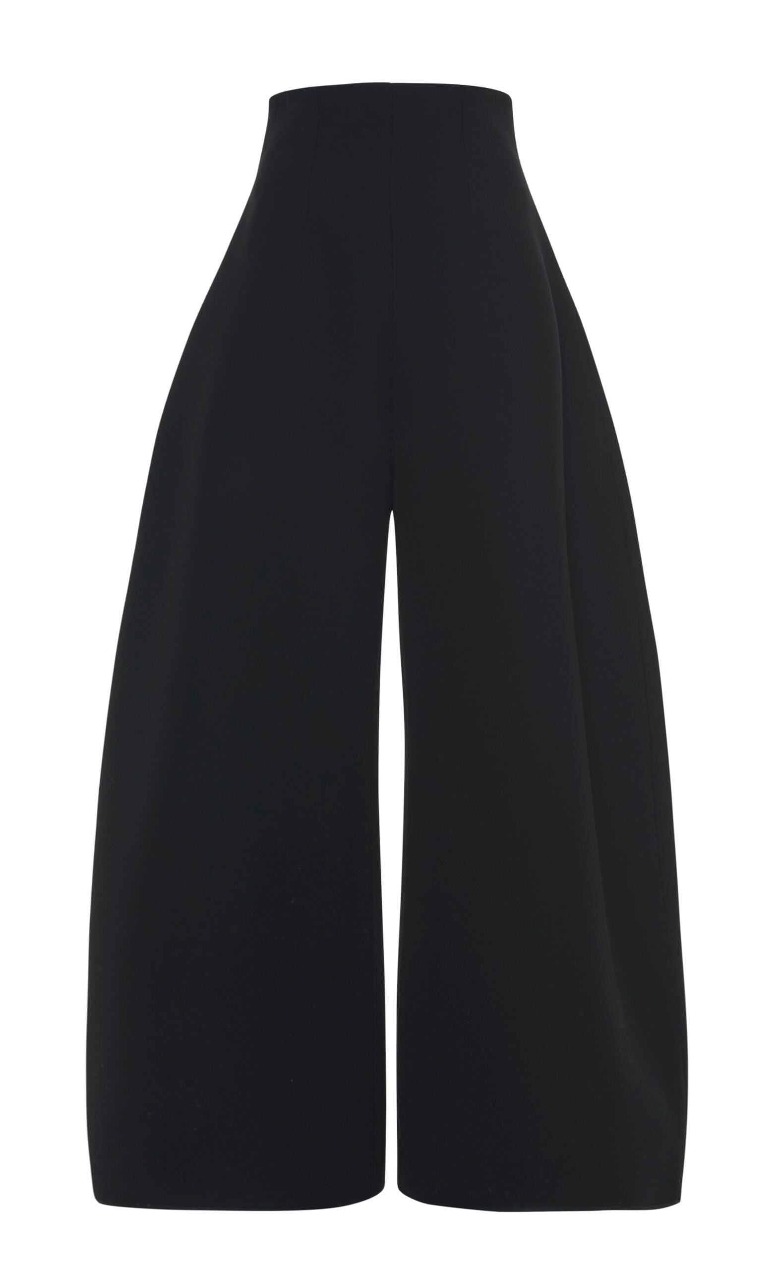 A.W.A.K.E. MODE High Rise Rounded Trousers Black | Tailored pants | Luxury Shoes A.W.A.K.E. MODE High Rise Rounded Trousers Black
