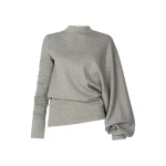 A.W.A.K.E. MODE Jersey Slouched Sleeve Sweatshirt Grey Melange