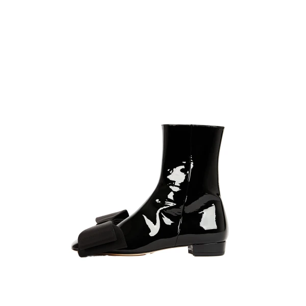 A.W.A.K.E. MODE Noa Boot With Bow Black