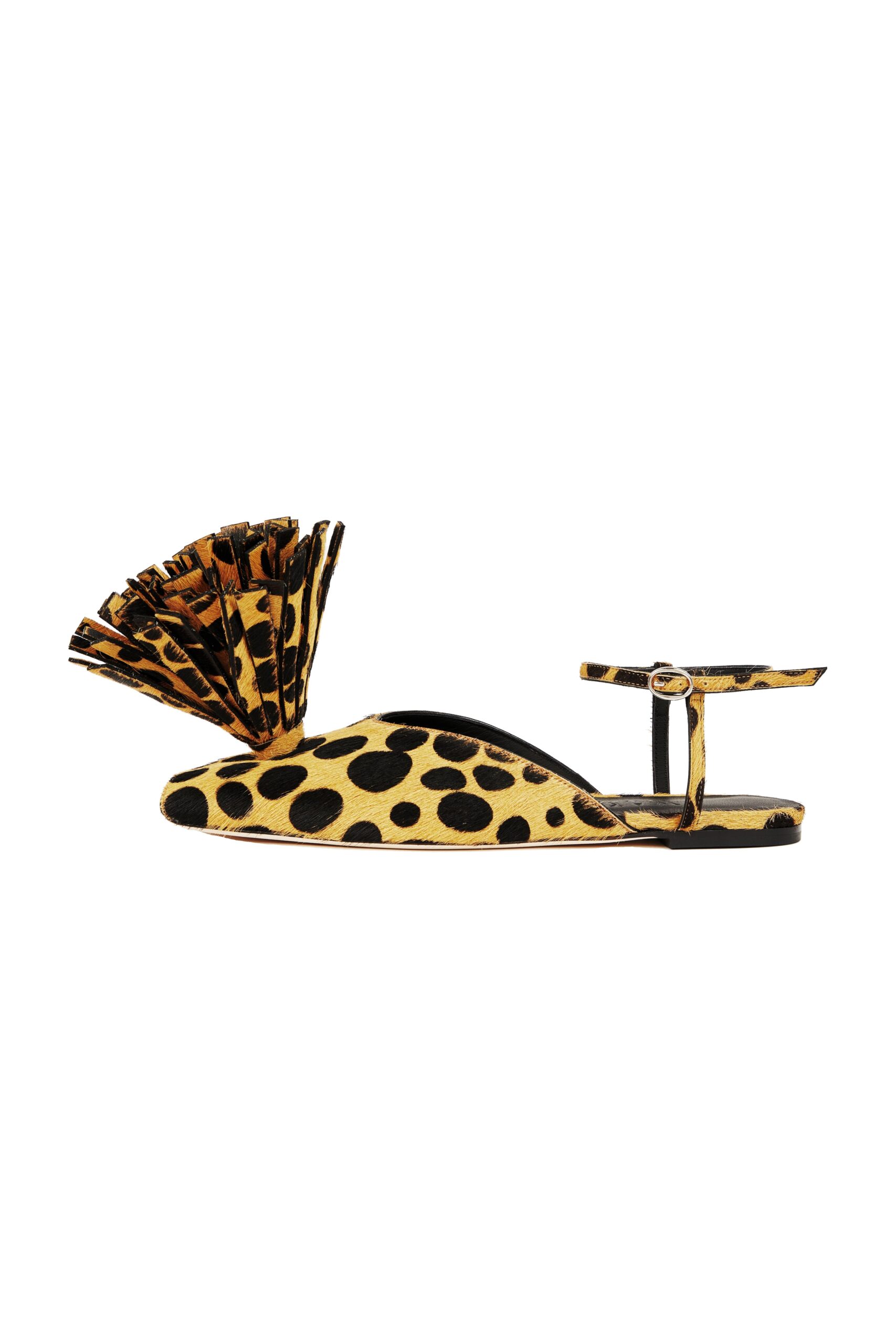 A.W.A.K.E. MODE Vivian Flat With Palm Leopard | Luxury Shoes A.W.A.K.E. MODE Vivian Flat With Palm Leopard