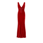 Bernadette Dress Camille in Red Velvet | Maxi Dresses | Luxury Shoes 