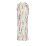 Bernadette Dress Eleonore Embroidered in Silver Delphinium Embroidery on Ivory | Evening Gowns | Luxury Shoes 