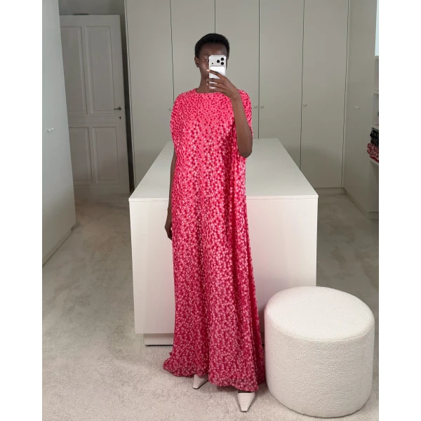 Bernadette Dress Eleonore in Rapture Rose Fil Coupe | Evening Gowns | Luxury Shoes 