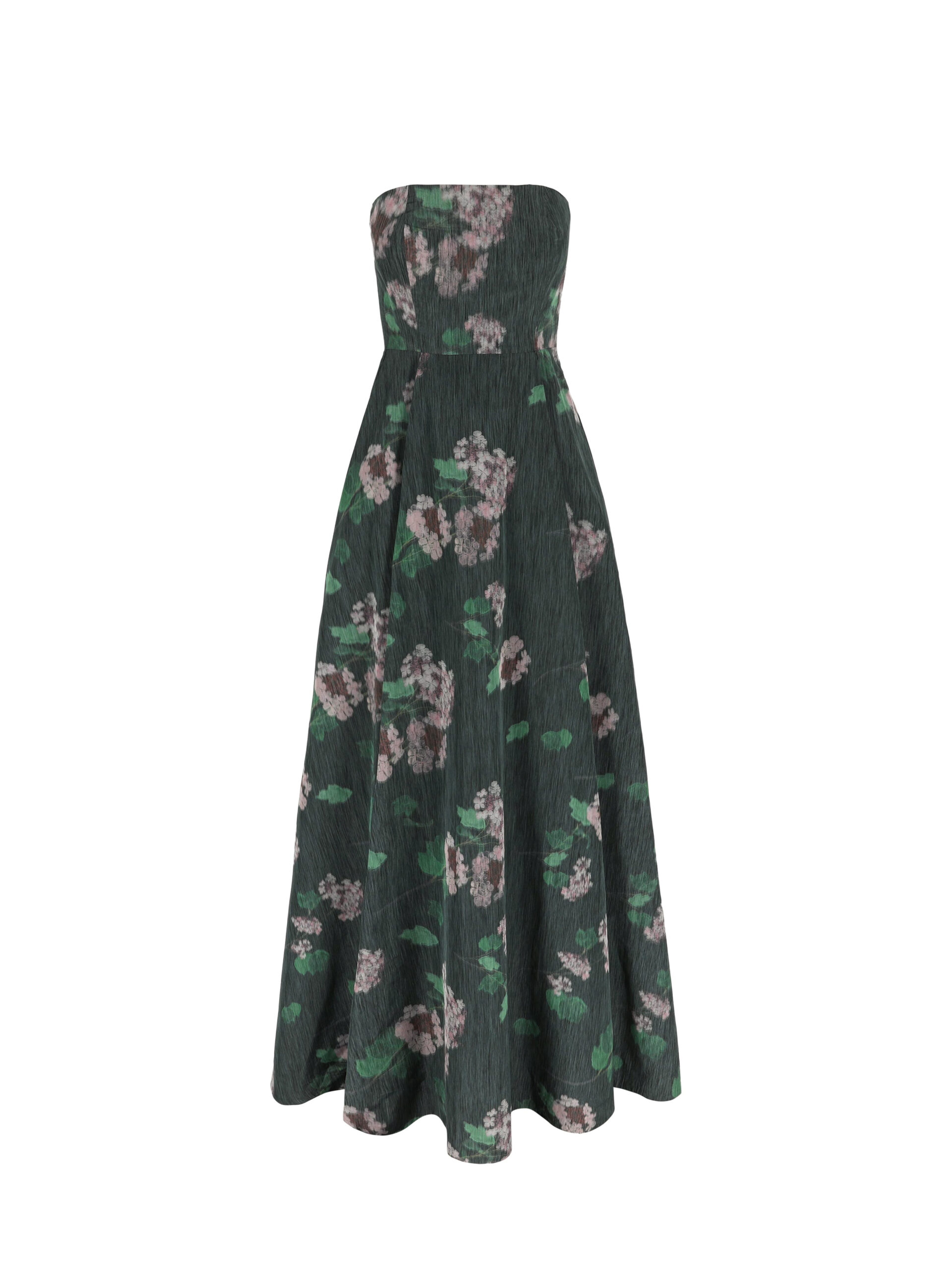 Bernadette Dress Isa in Hydrangea Pink on Green Bernadette Dress Isa in Hydrangea Pink on Green | Maxi Dresses | Luxury Shoes