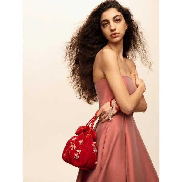 Bernadette Dress Isa in Powder Rose | Maxi Dresses | Luxury Shoes 