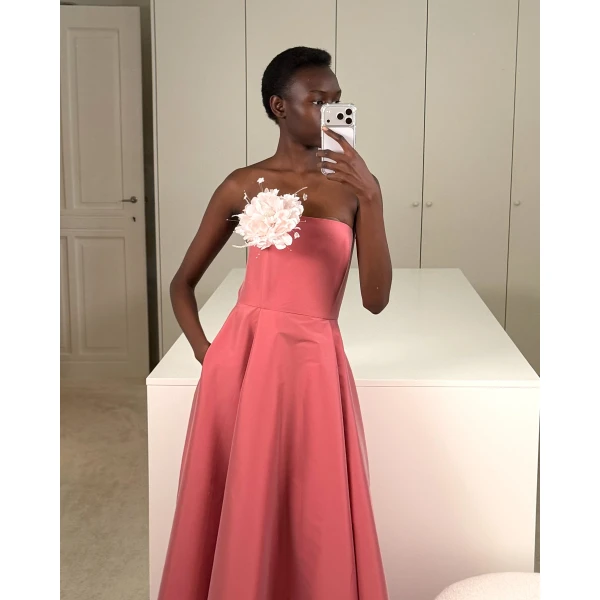 Bernadette Dress Isa in Powder Rose | Maxi Dresses | Luxury Shoes 