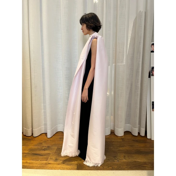 Bernadette Dress Ross in Black and Icy Pink | Evening Gowns | Luxury Shoes 