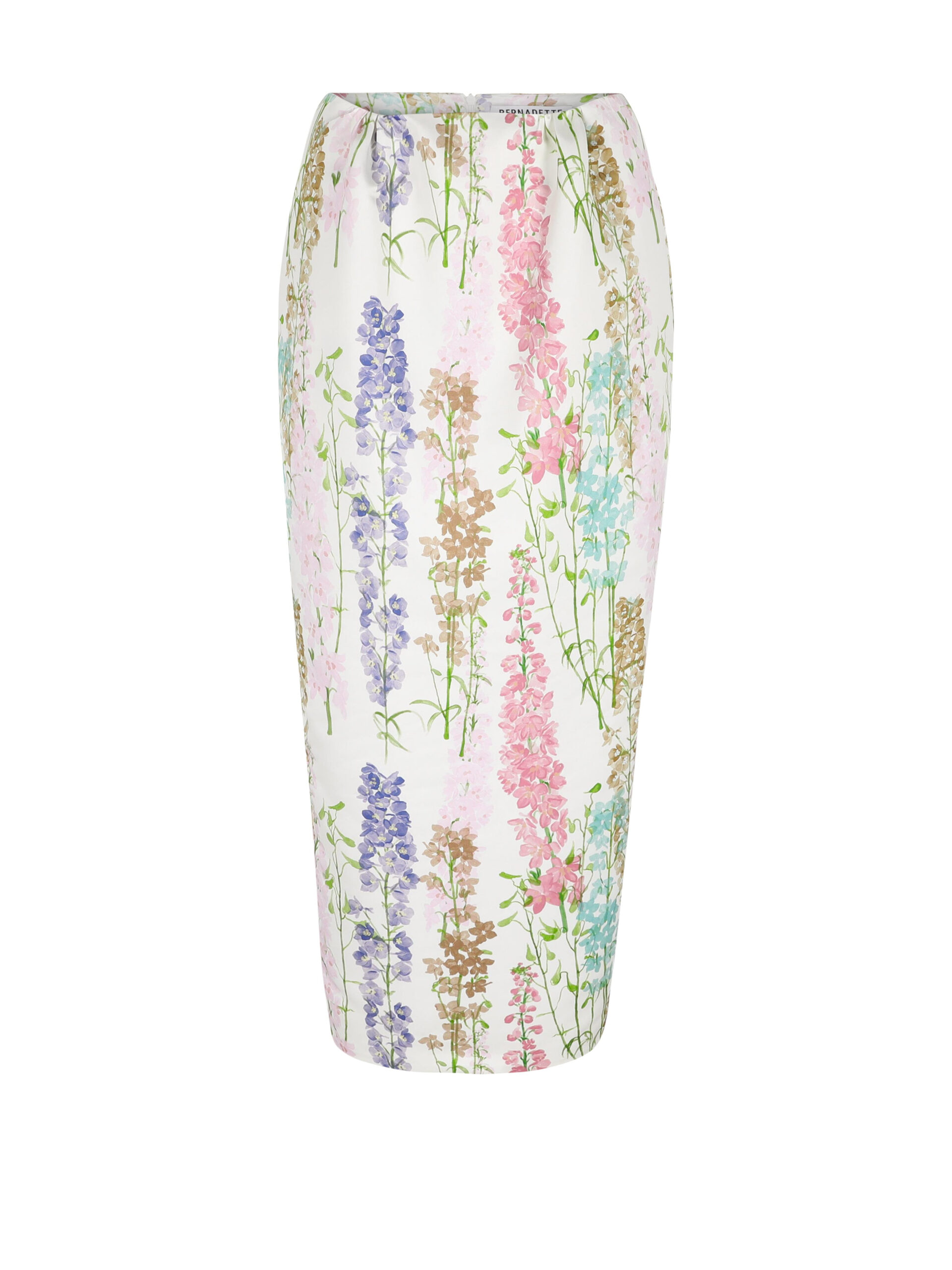 Bernadette Skirt Damian in Delphinium Multicolour on Cream Bernadette Skirt Damian in Delphinium Multicolour on Cream | Maxi Skirts | Luxury Shoes