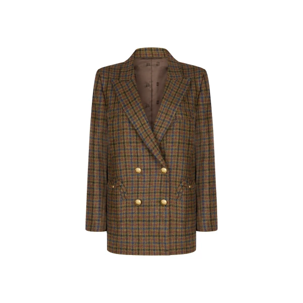 Everynight Blazer in Amandira Green and Red Mix