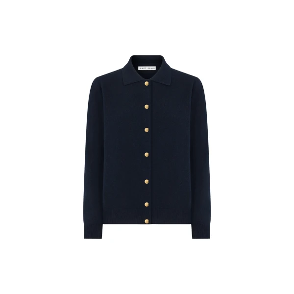 Highland Ines Polo Cardigan in Highland Marino