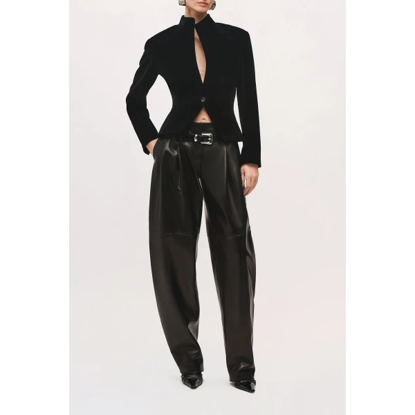 Brandon Maxwell Alora Jacket in Black | Blazers | Luxury Shoes 
