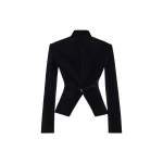 Brandon Maxwell Alora Jacket in Black | Luxury Shoes 