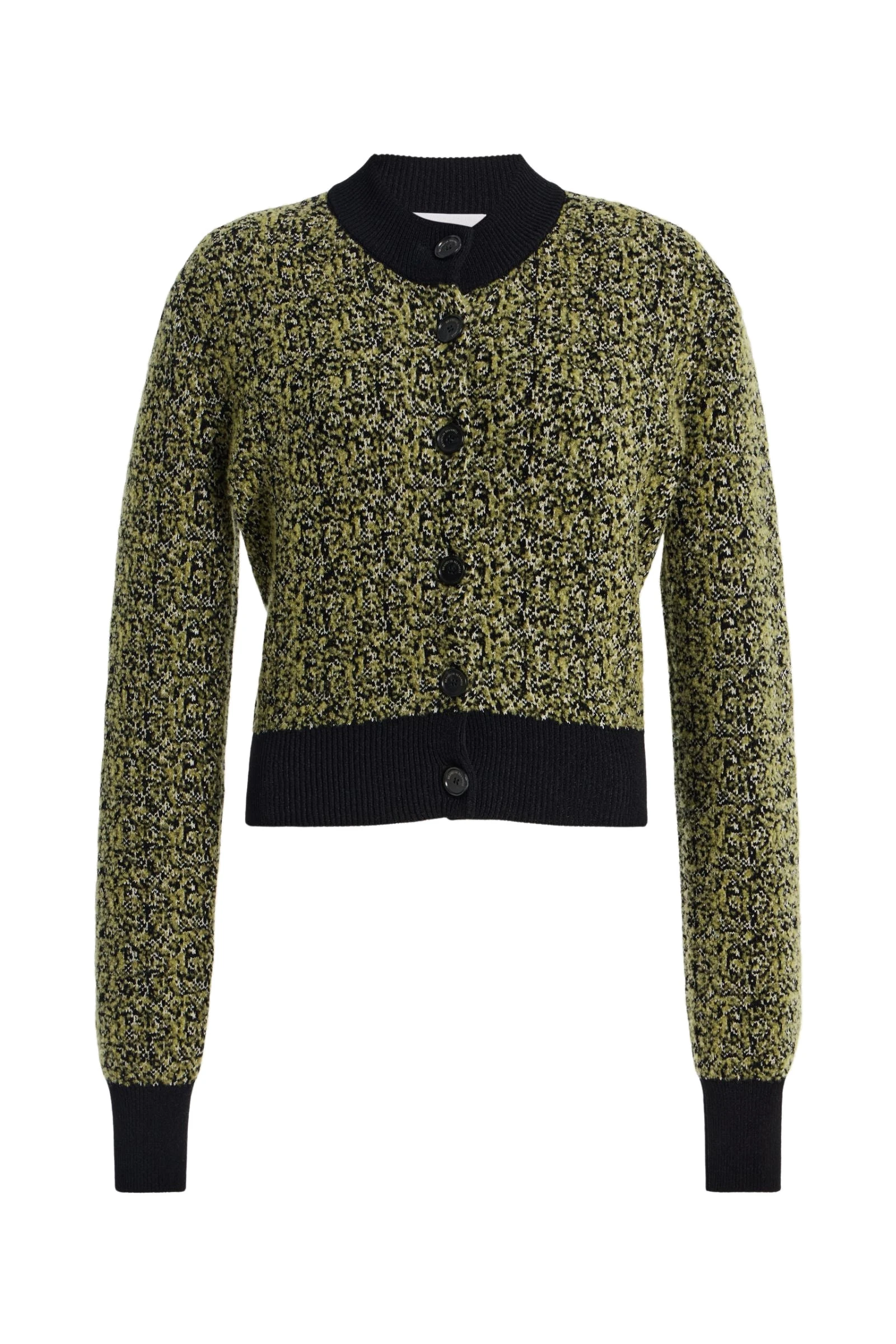 Brandon Maxwell Aubrey Cardigan in Green Static Brandon Maxwell Aubrey Cardigan in Green Static | Luxury Shoes