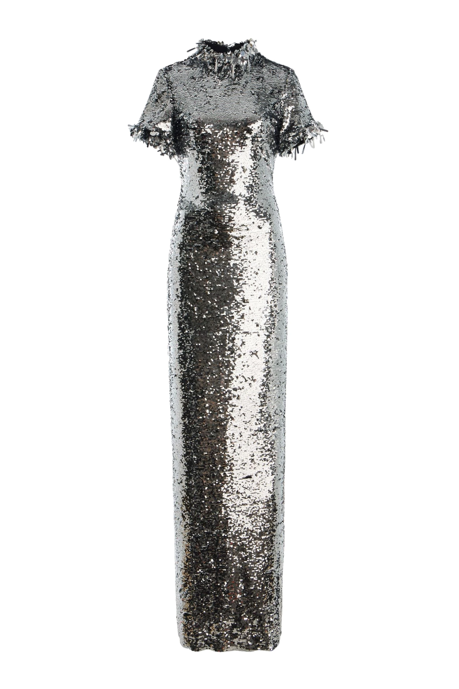 Brandon Maxwell Bex Gown in Silver Brandon Maxwell Bex Gown in Silver | Luxury Shoes
