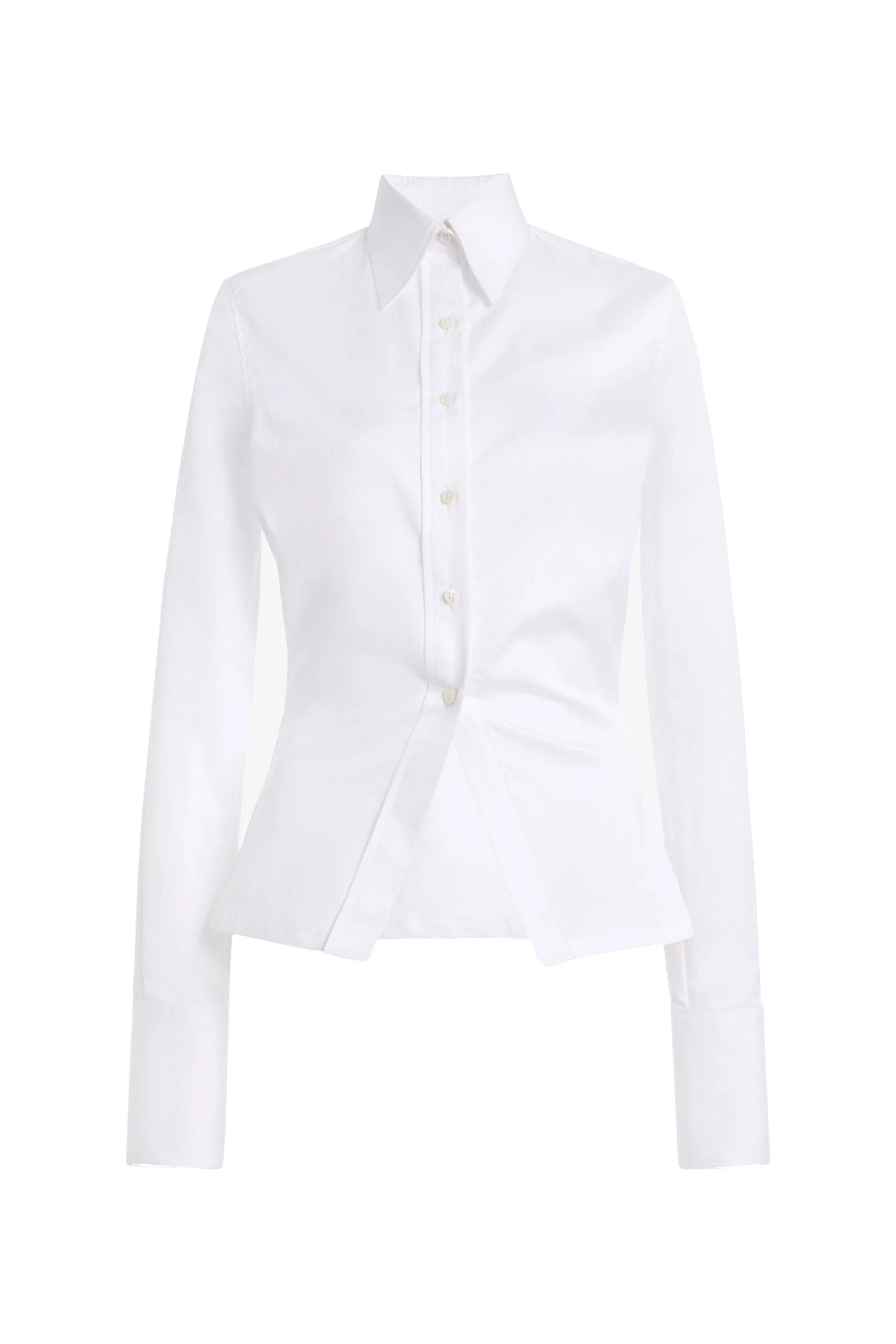 Brandon Maxwell Ceci Button Down Shirt in White Brandon Maxwell Ceci Button Down Shirt in White | Luxury Shoes