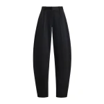 Brandon Maxwell Dean Pant in Black Washed Cotton | Luxury Shoes 