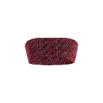 Brandon Maxwell Demi Bandeau Top in Red Static | Luxury Shoes 
