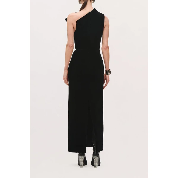 Brandon Maxwell Farren Dress in Black | Evening Gowns | Luxury Shoes 