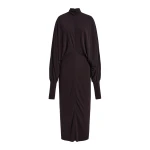 Brandon Maxwell Helena Dress in Ganache | Luxury Shoes 