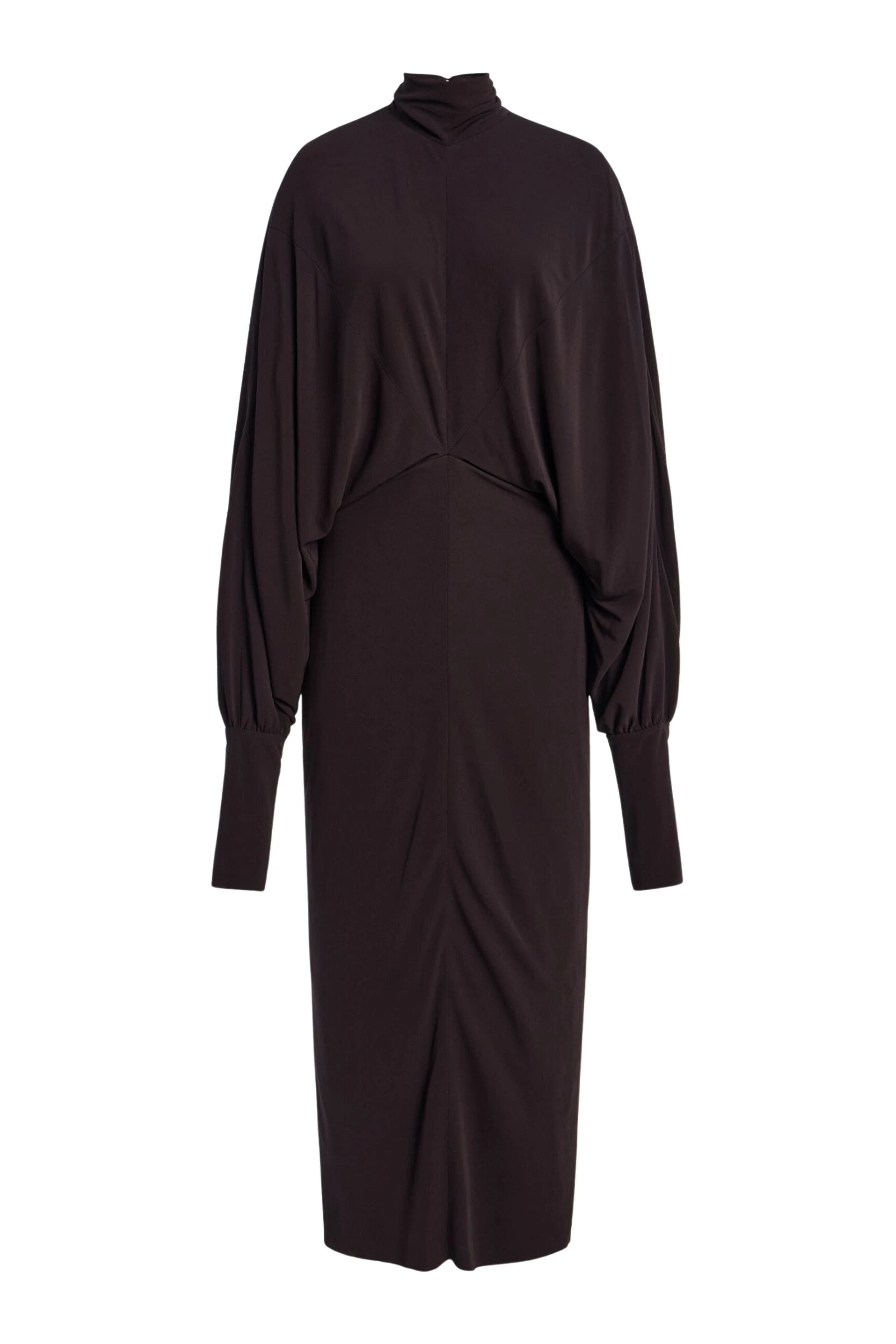 Brandon Maxwell Helena Dress in Ganache Brandon Maxwell Helena Dress in Ganache | Luxury Shoes