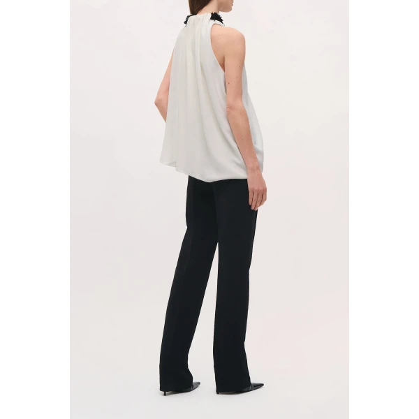 Brandon Maxwell Irving Pant in Black | Tailored pants | Luxury Shoes 