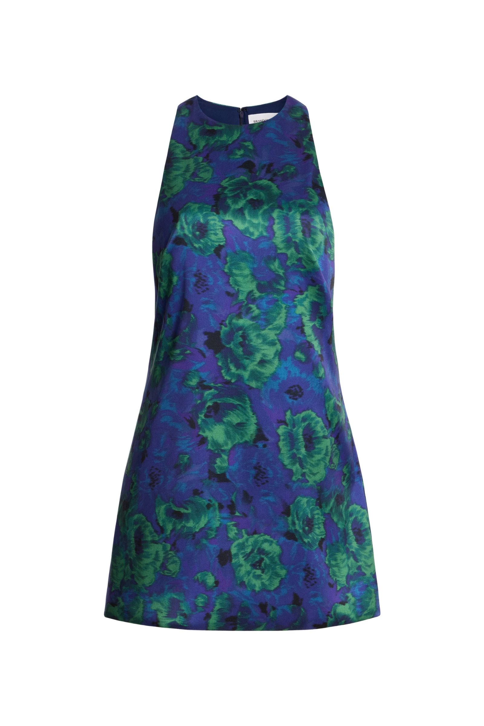 Brandon Maxwell Joelle Mini Dress in Blue Floral Brandon Maxwell Joelle Mini Dress in Blue Floral | Luxury Shoes