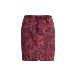 Brandon Maxwell Lex Pencil Skirt in Red Floral | Luxury Shoes 