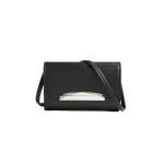 Brandon Maxwell Louise Pochette Bag in Black Leather | Luxury Shoes 