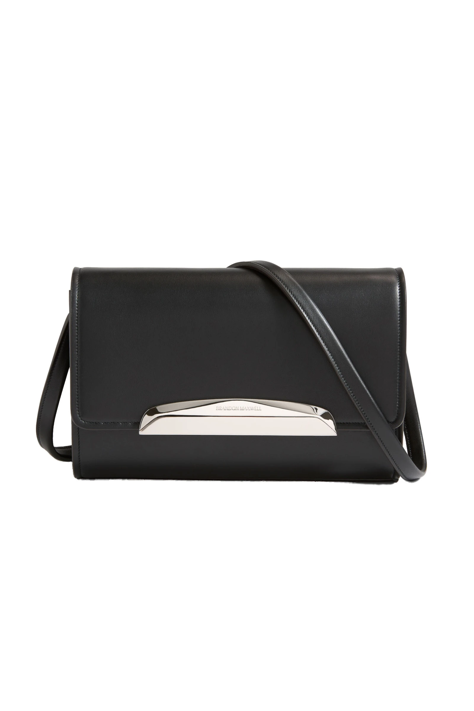 Brandon Maxwell Louise Pochette Bag in Black Leather Brandon Maxwell Louise Pochette Bag in Black Leather | Luxury Shoes