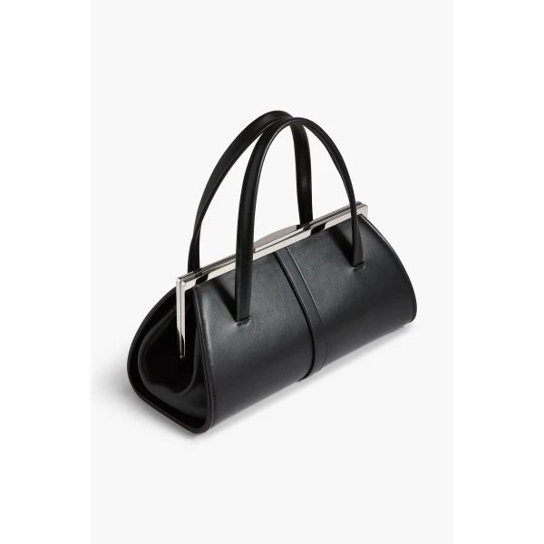 Brandon Maxwell Maxwell Frame Bag in Black Leather | Totes & Top-Handle Bags | Luxury Shoes 