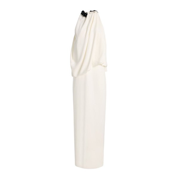 Brandon Maxwell Petra Gown in Ivory and Black | Luxury Shoes 