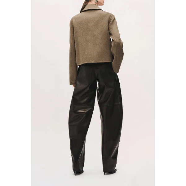 Brandon Maxwell Remi Jacket in Truffle | Jackets | Luxury Shoes 