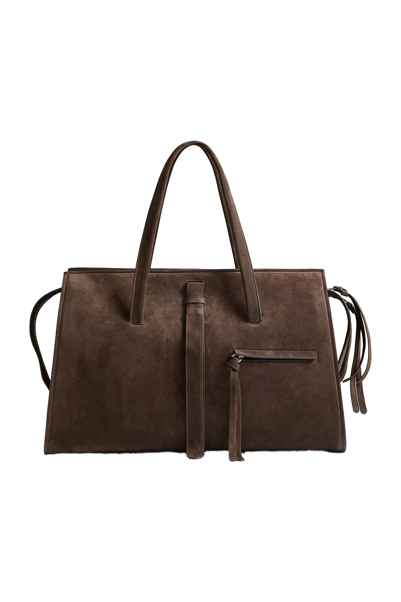 Brandon Maxwell Vance Weekender Bag in Malt Brown Suede Brandon Maxwell Vance Weekender Bag in Malt Brown Suede | Luxury Shoes
