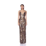 Bronx and Banco Allegra Gold Multi Maxi Dress | Maxi Dresses | Luxury Shoes 